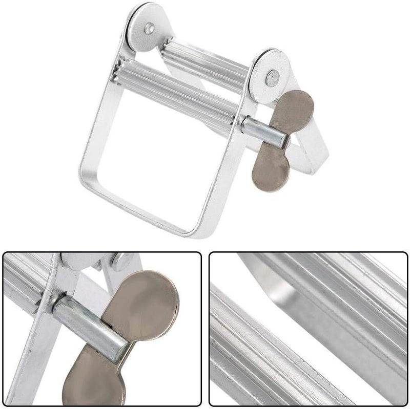 woobles Toothpaste Tubes Press Slider Quetsch, Aluminum Rolling Tube Toothpaste Squeezer Cream Tube Squeezer Seat Holder Stand Toothpaste Squeezer Metal Toothpaste Tube Squeezer Paint Tube - Image 4